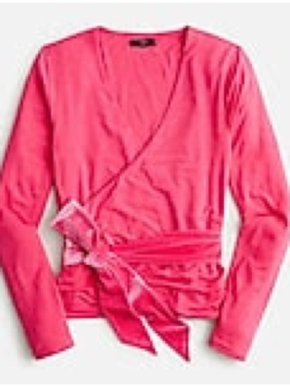 J. Crew Pink Wrap Bodysuit Top